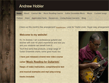 Tablet Screenshot of andrewhobler.com